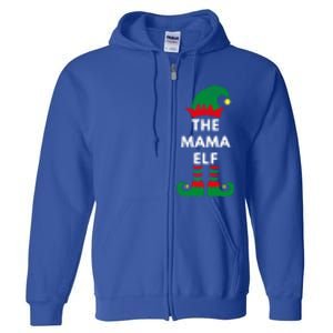 Elves Christmas Santa The Mama Elf Matching Family Gift Full Zip Hoodie