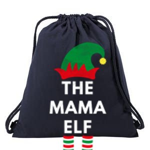 Elves Christmas Santa The Mama Elf Matching Family Gift Drawstring Bag