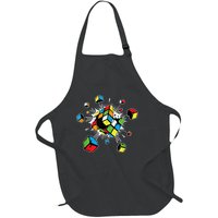 Exploding Cube Speed Cubing Puzzle Master Full-Length Apron With Pockets