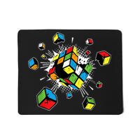 Exploding Cube Speed Cubing Puzzle Master Mousepad