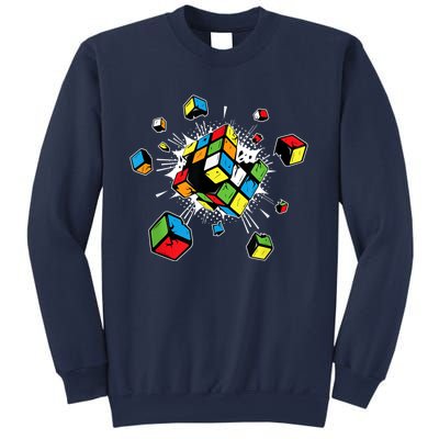 Exploding Cube Speed Cubing Puzzle Master Sweatshirt