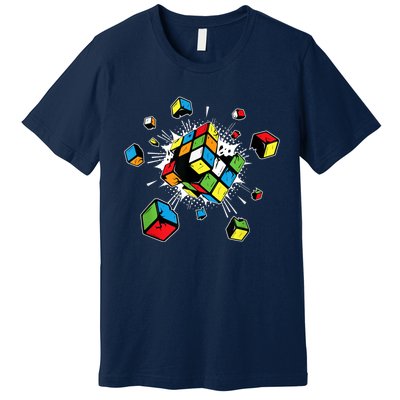 Exploding Cube Speed Cubing Puzzle Master Premium T-Shirt