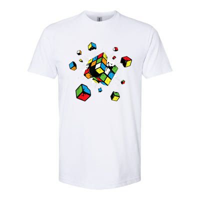 Exploding Cube Speed Cubing Puzzle Master Softstyle CVC T-Shirt