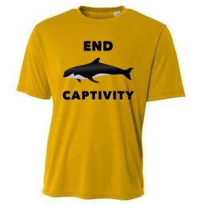 End Captivity Save The Whales Meaningful Gift Cooling Performance Crew T-Shirt