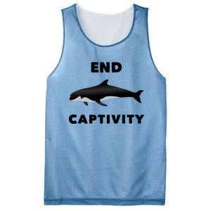 End Captivity Save The Whales Meaningful Gift Mesh Reversible Basketball Jersey Tank