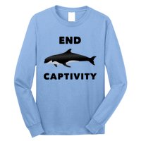 End Captivity Save The Whales Meaningful Gift Long Sleeve Shirt