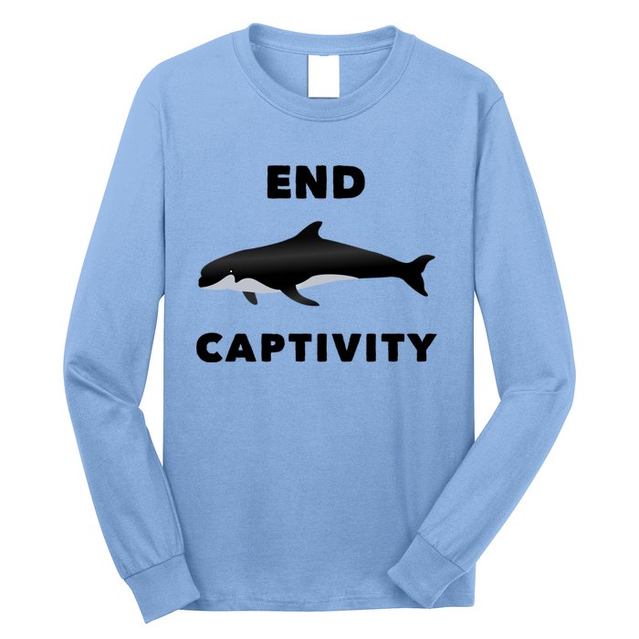 End Captivity Save The Whales Meaningful Gift Long Sleeve Shirt