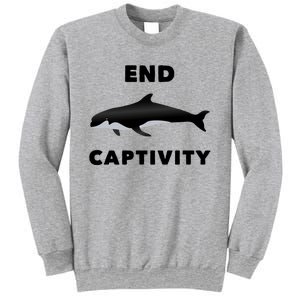 End Captivity Save The Whales Meaningful Gift Sweatshirt