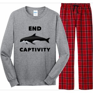 End Captivity Save The Whales Meaningful Gift Long Sleeve Pajama Set