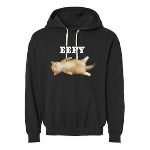 Eepy Cat Sleepy Cat Meme Garment-Dyed Fleece Hoodie