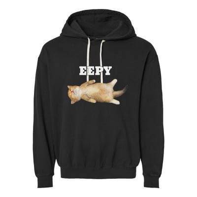 Eepy Cat Sleepy Cat Meme Garment-Dyed Fleece Hoodie