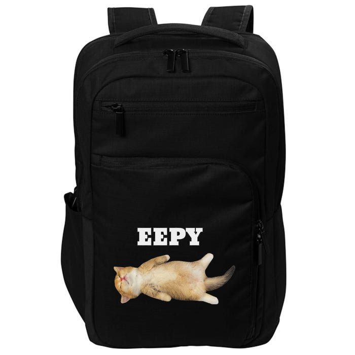 Eepy Cat Sleepy Cat Meme Impact Tech Backpack