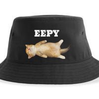 Eepy Cat Sleepy Cat Meme Sustainable Bucket Hat