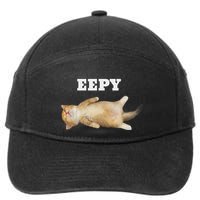 Eepy Cat Sleepy Cat Meme 7-Panel Snapback Hat