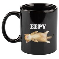 Eepy Cat Sleepy Cat Meme 11oz C Handle Ceramic Mug