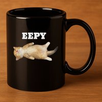 Eepy Cat Sleepy Cat Meme 11oz C Handle Ceramic Mug