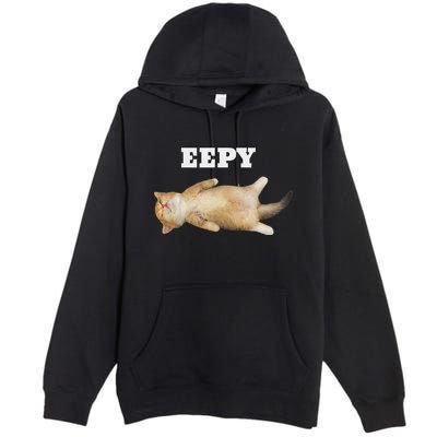 Eepy Cat Sleepy Cat Meme Premium Pullover Hoodie