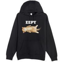 Eepy Cat Sleepy Cat Meme Premium Pullover Hoodie