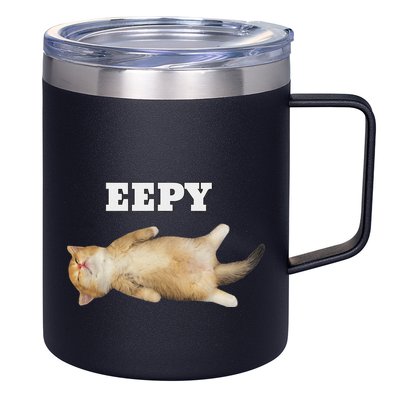 Eepy Cat Sleepy Cat Meme 12oz Stainless Steel Coffee Mug