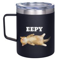 Eepy Cat Sleepy Cat Meme 12oz Stainless Steel Coffee Mug