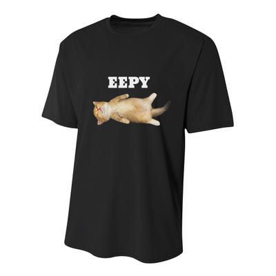 Eepy Cat Sleepy Cat Meme Youth Performance Sprint T-Shirt