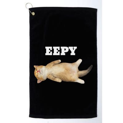 Eepy Cat Sleepy Cat Meme Golf Towel