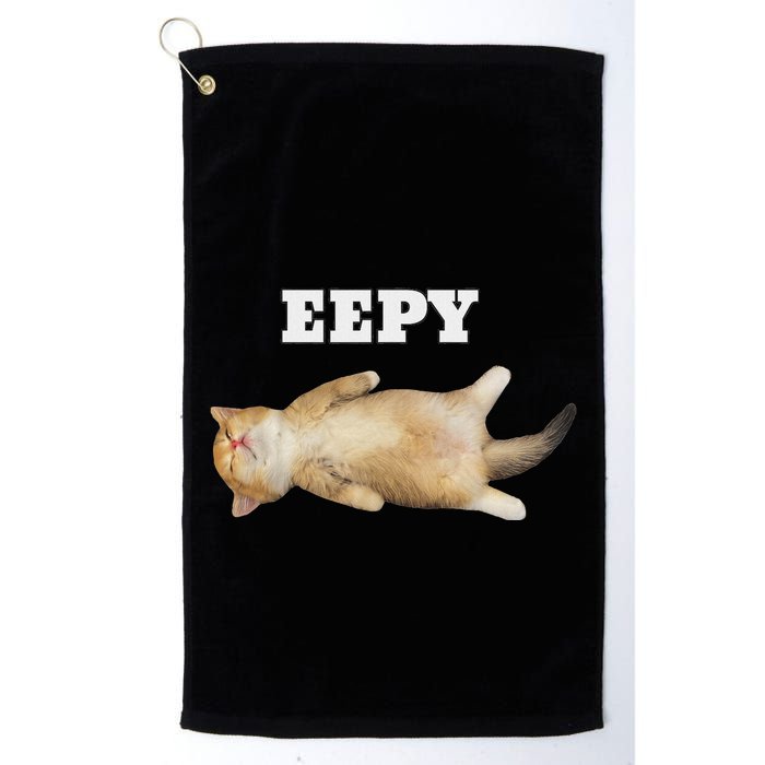 Eepy Cat Sleepy Cat Meme Golf Towel