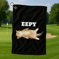 Eepy Cat Sleepy Cat Meme Golf Towel