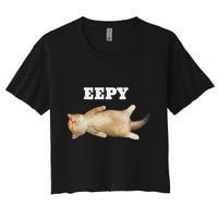 Eepy Cat Sleepy Cat Meme Crop Top