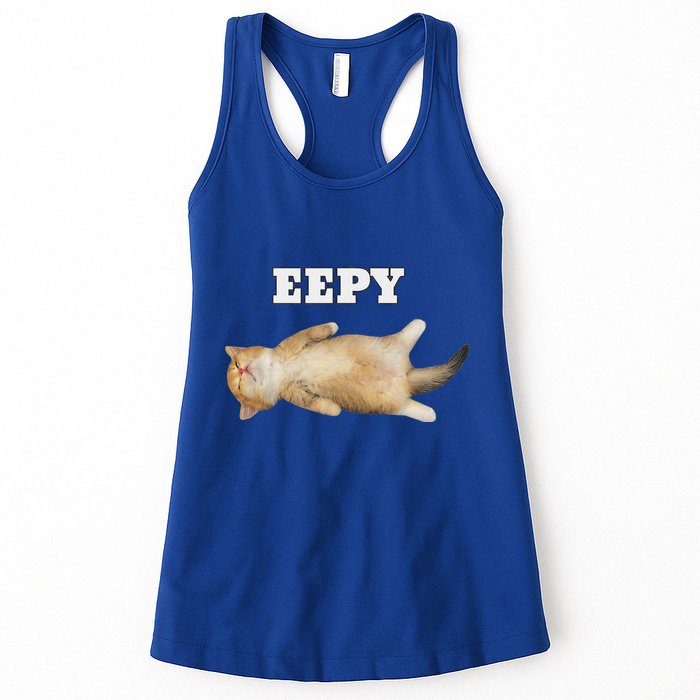 Eepy Cat Sleepy Cat Meme Womens Tank Top