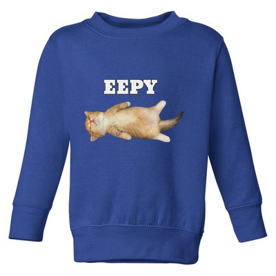 Eepy Cat Sleepy Cat Meme Toddler Sweatshirt