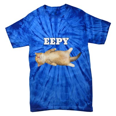 Eepy Cat Sleepy Cat Meme Tie-Dye T-Shirt