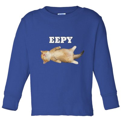 Eepy Cat Sleepy Cat Meme Toddler Long Sleeve Shirt