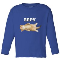 Eepy Cat Sleepy Cat Meme Toddler Long Sleeve Shirt