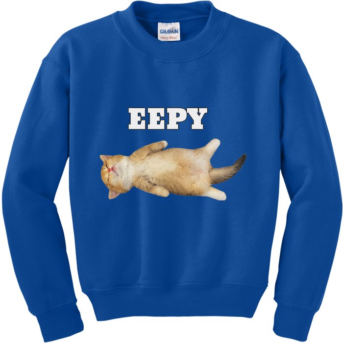 Eepy Cat Sleepy Cat Meme Kids Sweatshirt