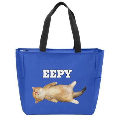 Eepy Cat Sleepy Cat Meme Zip Tote Bag