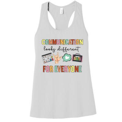 Effective Communication Strategies for Speech Therapy Women's Racerback Tank