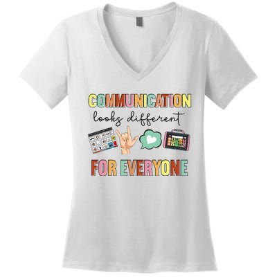 Effective Communication Strategies for Speech Therapy Women's V-Neck T-Shirt