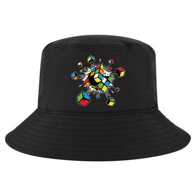 Exploding Cube Speed Cubing Puzzle Master Cool Gift Cool Comfort Performance Bucket Hat