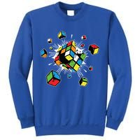 Exploding Cube Speed Cubing Puzzle Master Cool Gift Sweatshirt