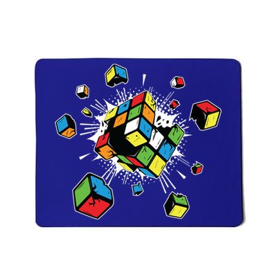 Exploding Cube Speed Cubing Puzzle Master Cool Gift Mousepad