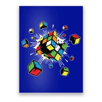 Exploding Cube Speed Cubing Puzzle Master Cool Gift Poster