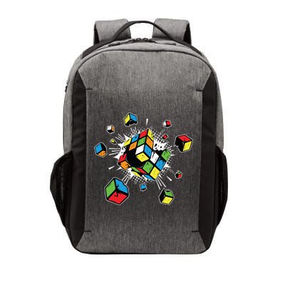 Exploding Cube Speed Cubing Puzzle Master Cool Gift Vector Backpack