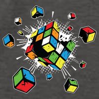 Exploding Cube Speed Cubing Puzzle Master Cool Gift Vector Backpack