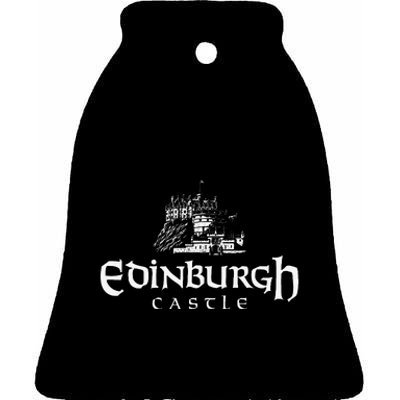 Edinbugh Castle Scotland Ceramic Bell Ornament