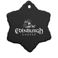 Edinbugh Castle Scotland Ceramic Star Ornament