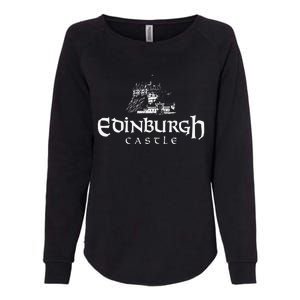 Edinbugh Castle Scotland Womens California Wash Sweatshirt