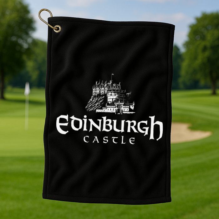 Edinbugh Castle Scotland Golf Towel