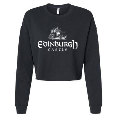 Edinbugh Castle Scotland Cropped Pullover Crew