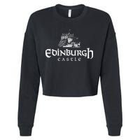 Edinbugh Castle Scotland Cropped Pullover Crew